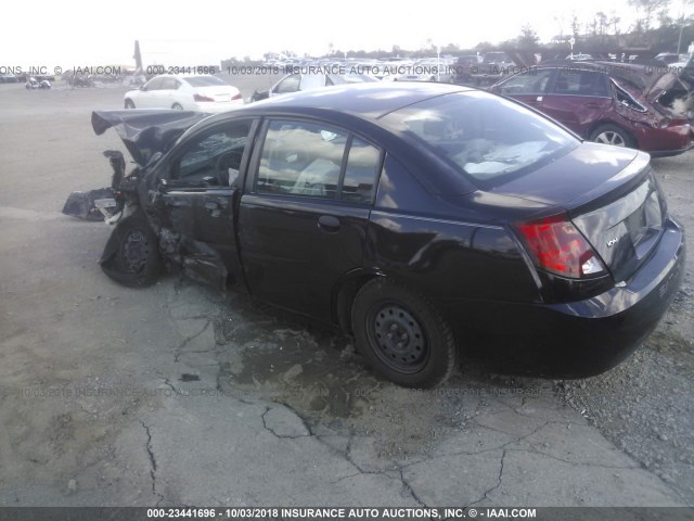 1G8AF52F84Z136888 - 2004 SATURN ION LEVEL 1 BLACK photo 3