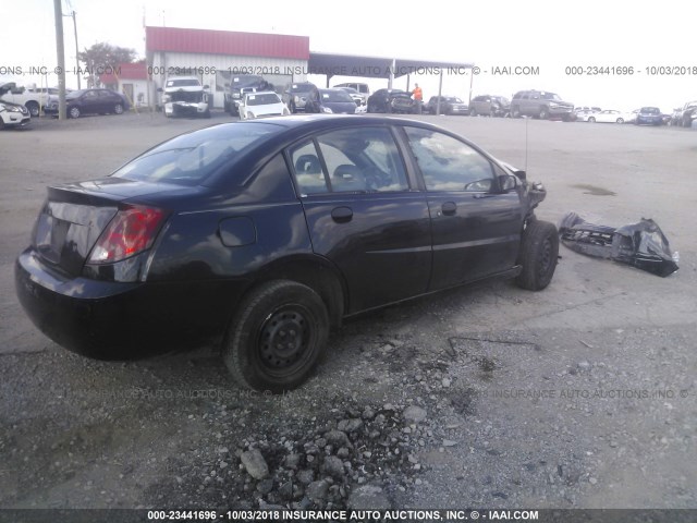 1G8AF52F84Z136888 - 2004 SATURN ION LEVEL 1 BLACK photo 4