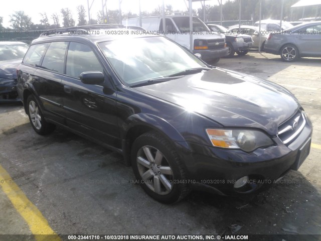 4S4BP61C967352554 - 2006 SUBARU LEGACY OUTBACK 2.5I BLACK photo 1