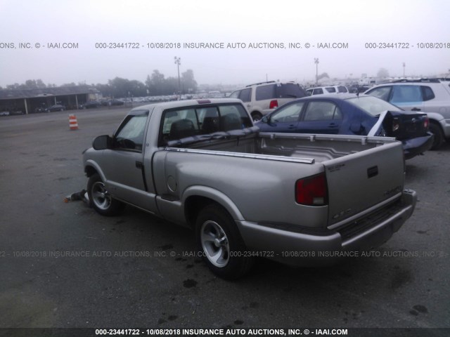 1GCCS1448W8249232 - 1998 CHEVROLET S10 S10 TAN photo 3