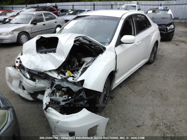 JF1GV7E69DG028047 - 2013 SUBARU IMPREZA WRX WHITE photo 2