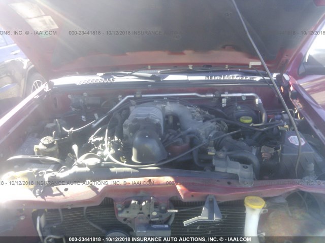 5N1MD28T22C552371 - 2002 NISSAN XTERRA SE/SC RED photo 10