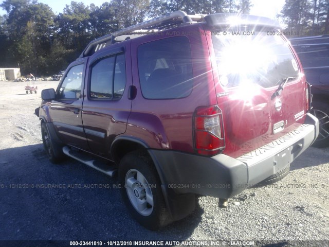 5N1MD28T22C552371 - 2002 NISSAN XTERRA SE/SC RED photo 3