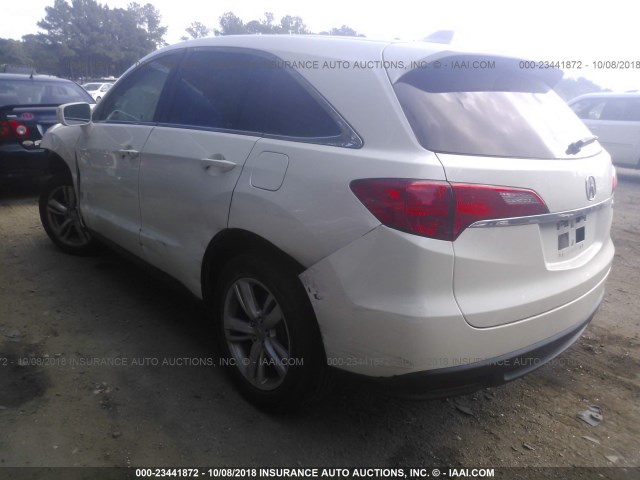 5J8TB3H50EL003853 - 2014 ACURA RDX TECHNOLOGY WHITE photo 3