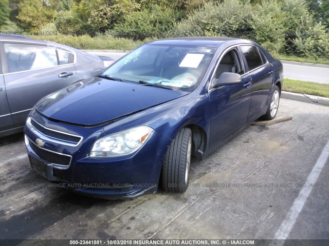 1G1ZB5EB3A4126431 - 2010 CHEVROLET MALIBU LS Mavi foto 2