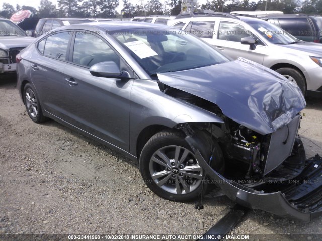 KMHD84LF3HU176350 - 2017 HYUNDAI ELANTRA SE/VALUE/LIMITED GRAY photo 1