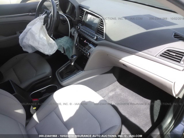 KMHD84LF3HU176350 - 2017 HYUNDAI ELANTRA SE/VALUE/LIMITED GRAY photo 5