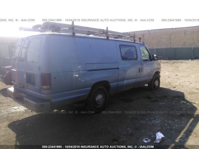 1FTJS34L4VHA40658 - 1997 FORD ECONOLINE E350 SUPER DUTY VAN BLUE photo 4