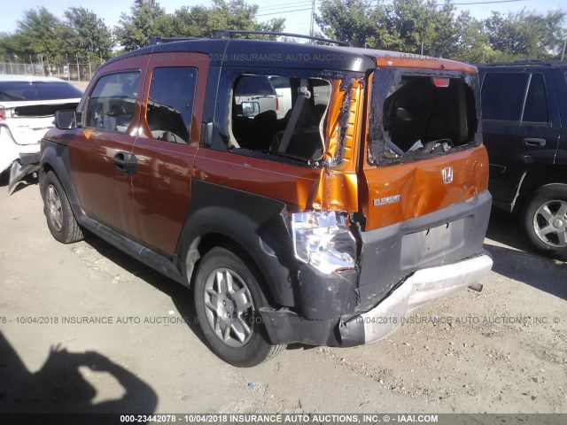5J6YH18378L005636 - 2008 HONDA ELEMENT LX ORANGE photo 3