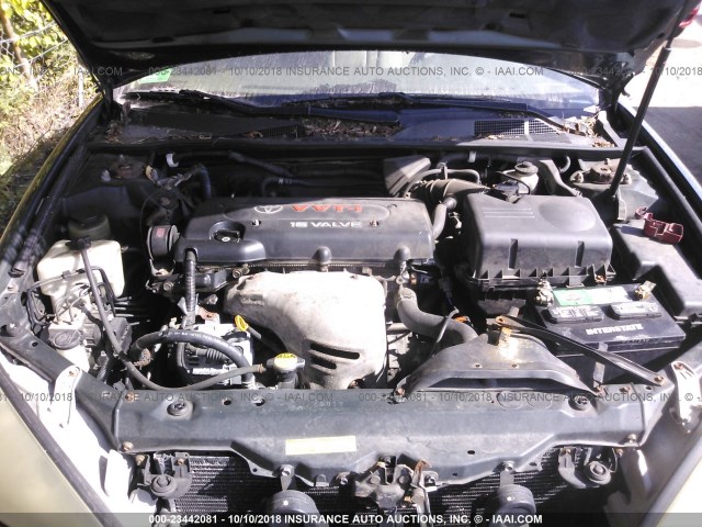 4T1BE32K63U691957 - 2003 TOYOTA CAMRY LE/XLE/SE GREEN photo 10