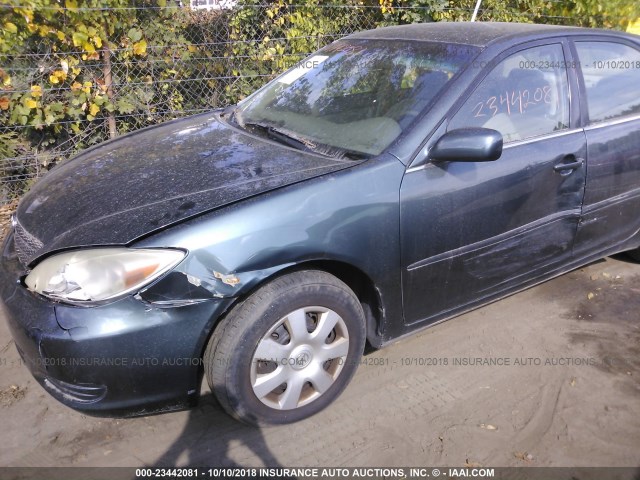 4T1BE32K63U691957 - 2003 TOYOTA CAMRY LE/XLE/SE GREEN photo 6