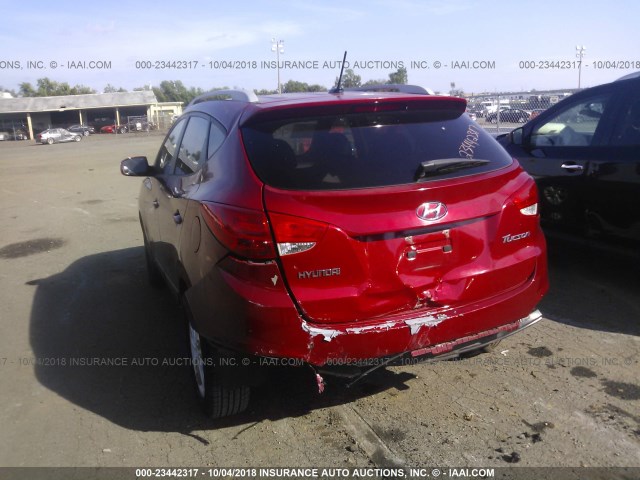 KM8JU3AC0DU567452 - 2013 HYUNDAI TUCSON GLS/LIMITED RED photo 6