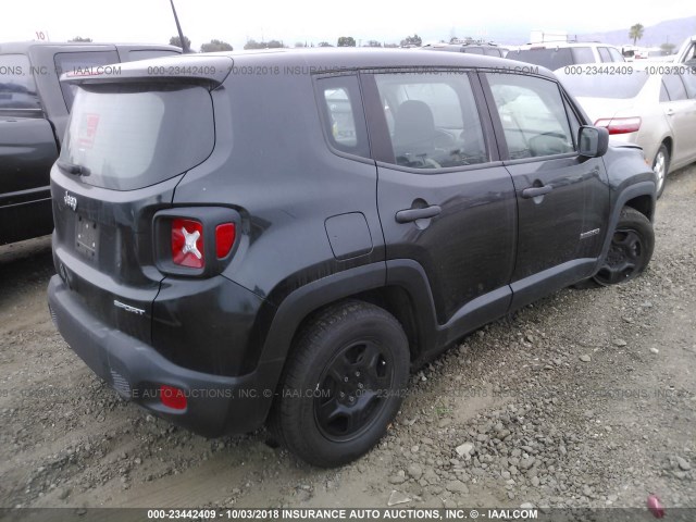 ZACCJAAT8FPB83241 - 2015 JEEP RENEGADE SPORT BLACK photo 4