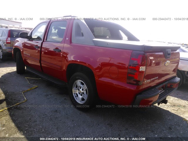 3GNEC12JX8G182992 - 2008 CHEVROLET AVALANCHE C1500 RED photo 3