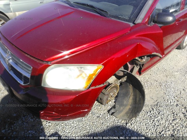 1B3HB48A99D206720 - 2009 DODGE CALIBER SXT RED photo 6