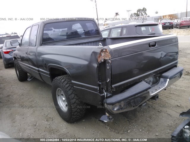 3B7HC13Y7TG197895 - 1996 DODGE RAM 1500 BLACK photo 3