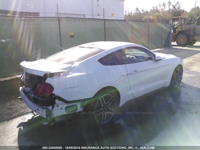 1FA6P8TH6J5115699 - 2018 FORD MUSTANG WHITE photo 4