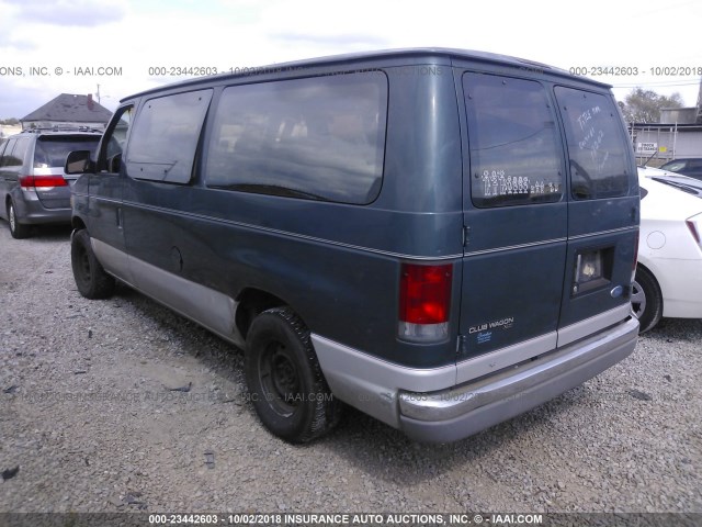 1FMEE11L4VHB43365 - 1997 FORD ECONOLINE E150 GREEN photo 3