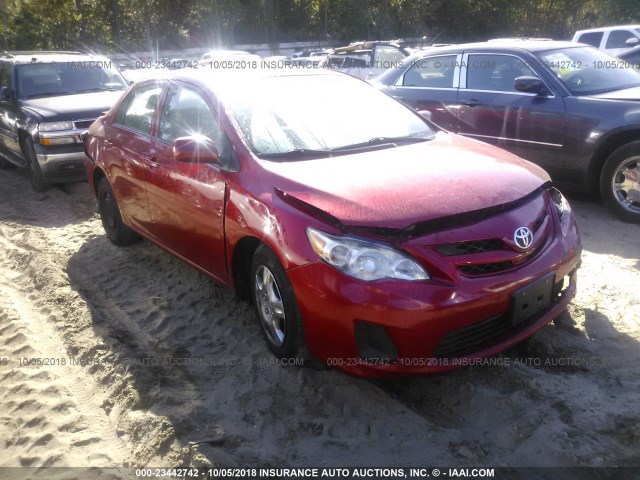 2T1BU4EE0DC116433 - 2013 TOYOTA COROLLA S/LE RED photo 1