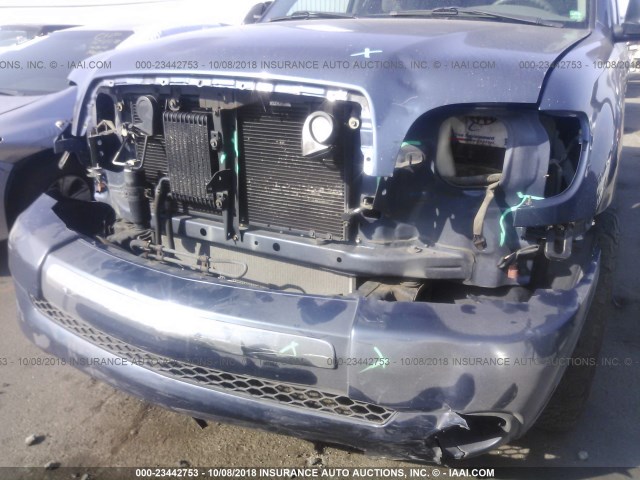 5TBRT34134S454886 - 2004 TOYOTA TUNDRA ACCESS CAB SR5 BLUE photo 6