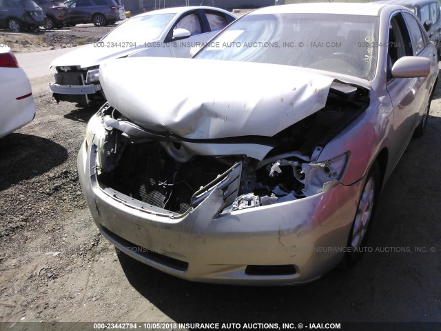 4T1BE46K17U664249 - 2007 TOYOTA CAMRY NEW GENERAT CE/LE/XLE/SE GOLD photo 6