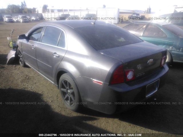 1G1ZD5EB1A4151029 - 2010 CHEVROLET MALIBU 2LT GRAY photo 3