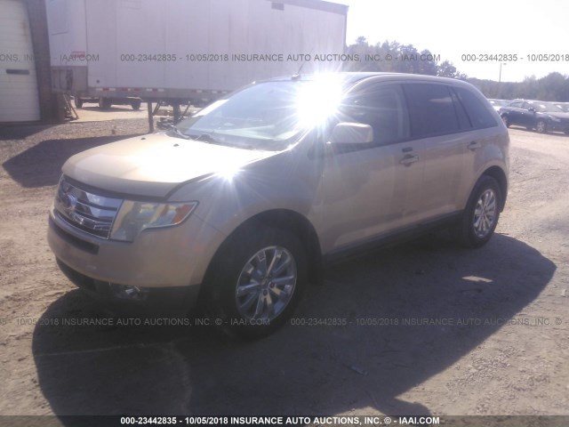 2FMDK39C67BB02403 - 2007 FORD EDGE SEL PLUS BEIGE photo 2