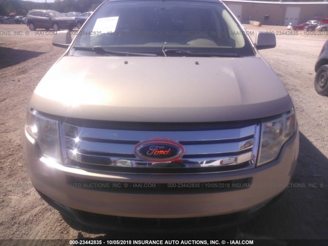 2FMDK39C67BB02403 - 2007 FORD EDGE SEL PLUS BEIGE photo 6