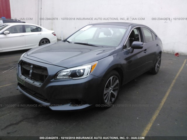 4S3BNAK67H3067366 - 2017 SUBARU LEGACY 2.5I LIMITED GRAY photo 2