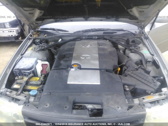 JNKAY41E13M001782 - 2003 INFINITI M45 GRAY photo 10