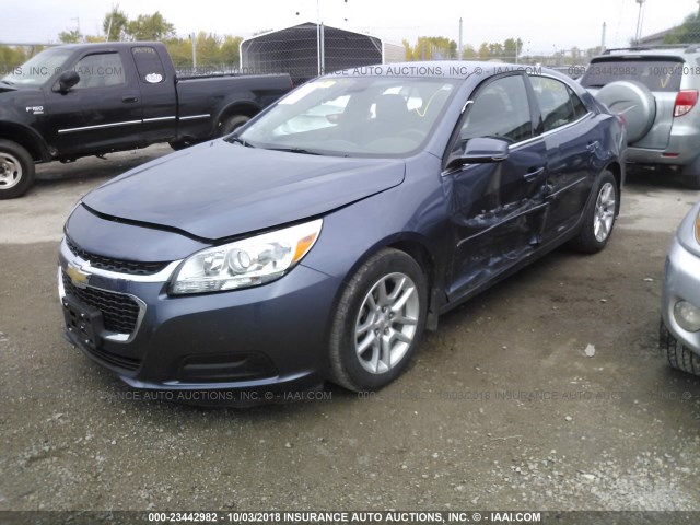 1G11C5SL0EF221076 - 2014 CHEVROLET MALIBU 1LT BLUE photo 2