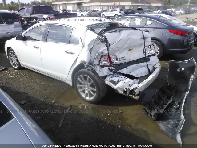 1G1ZE5EU6CF376147 - 2012 CHEVROLET MALIBU LTZ 白色 照片 3