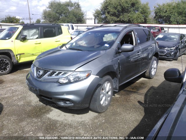 JN8AZ1MU7EW413815 - 2014 NISSAN Murano S/SL/SV/LE GRAY photo 2