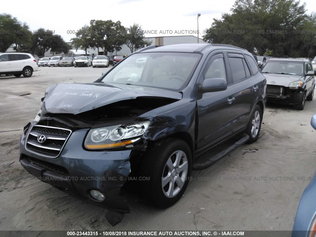 5NMSH13E29H282850 - 2009 HYUNDAI SANTA FE SE/LIMITED GRAY photo 2