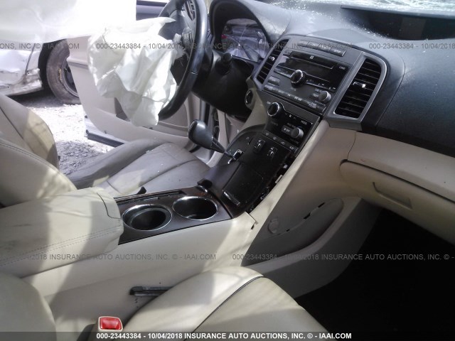 4T3BK11A59U003405 - 2009 TOYOTA VENZA WHITE photo 5