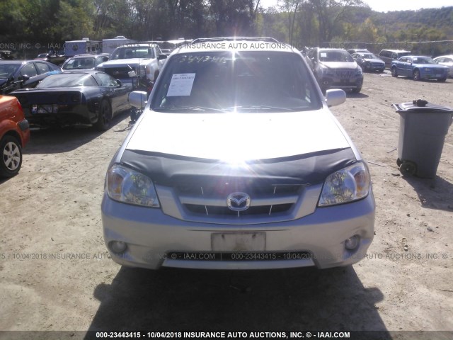 4F2CZ96105KM29013 - 2005 MAZDA TRIBUTE S SILVER photo 6