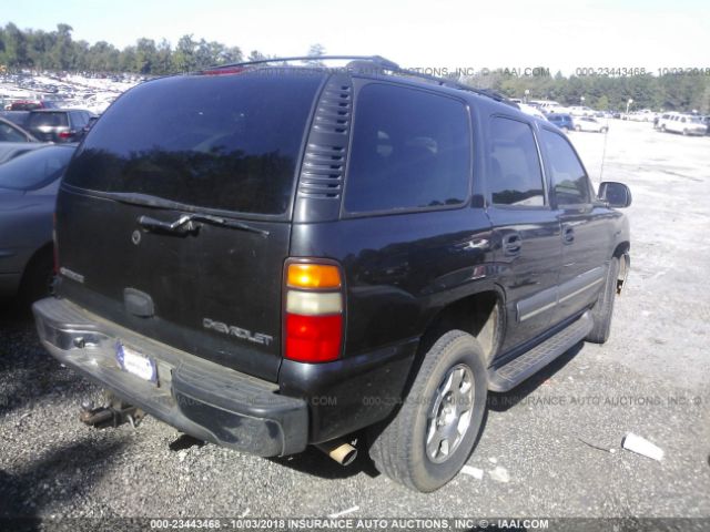 1GNEC13Z54R148649 - 2004 CHEVROLET TAHOE C1500 BLACK photo 4