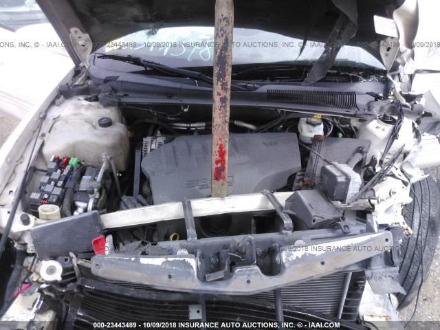 1G2HX52K55U134131 - 2005 PONTIAC BONNEVILLE SE WHITE photo 10