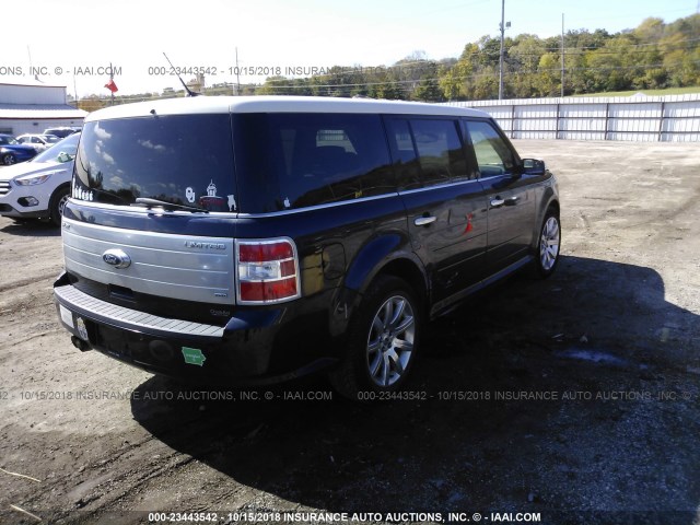 2FMEK63C79BA37028 - 2009 FORD FLEX LIMITED BLUE photo 4