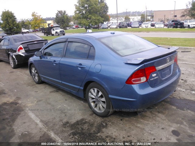 19XFA16999E004006 - 2009 HONDA CIVIC EXL 蓝色 照片 3