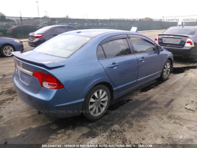 19XFA16999E004006 - 2009 HONDA CIVIC EXL 蓝色 照片 4
