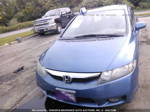 19XFA16999E004006 - 2009 HONDA CIVIC EXL 蓝色 照片 6
