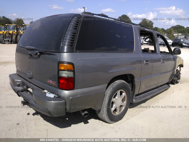 1GKFK66U65J216488 - 2005 GMC YUKON XL DENALI GRAY photo 4