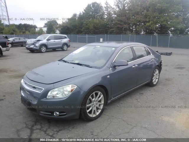 1G1ZK577684183533 - 2008 CHEVROLET MALIBU LTZ 灰色 照片 2