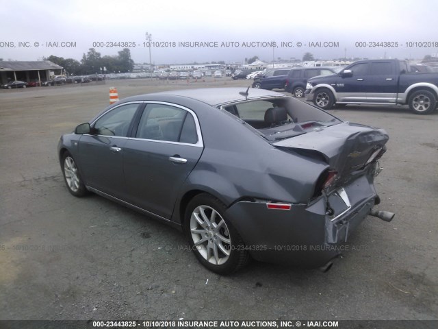 1G1ZK577684183533 - 2008 CHEVROLET MALIBU LTZ 灰色 照片 3