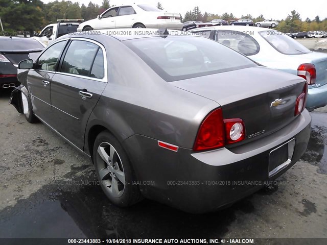 1G1ZC5E09CF260346 - 2012 CHEVROLET MALIBU 1LT BROWN photo 3