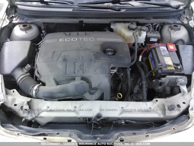 1G1ZG57B694233242 - 2009 CHEVROLET MALIBU LS ოქროსფერი ფოტო 10