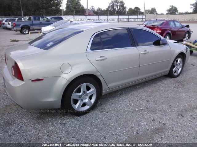 1G1ZG57B694233242 - 2009 CHEVROLET MALIBU LS ოქროსფერი ფოტო 4