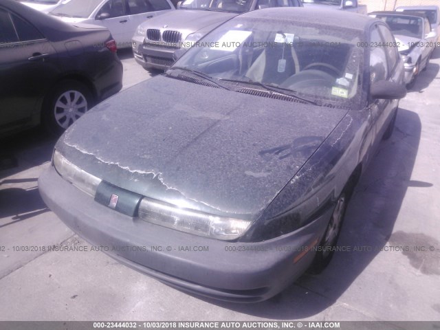 1G8ZH5285WZ156422 - 1998 SATURN SL1 GREEN photo 2