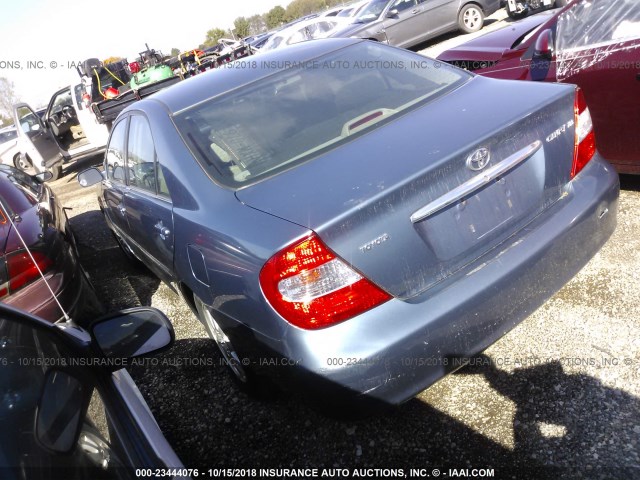 4T1BE30K63U665877 - 2003 TOYOTA CAMRY LE/XLE/SE Light Blue photo 3